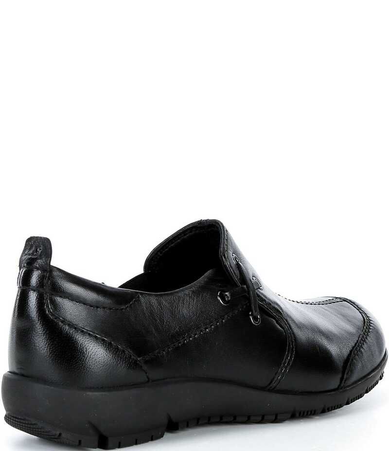 ジョセフセイベル レディース シューズ スニーカー レザー Josef Seibel Charlotte 17 Leather Slip On Sneakers Black ブラック