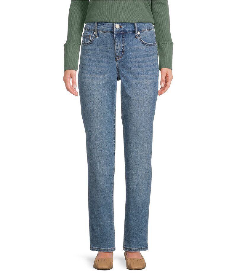 コード ブルー レディース ボトムス デニムパンツ ストレート プチ チェルシー ジーンズ Code Bleu Petite Size Chelsea Straight Leg 5Pocket Str