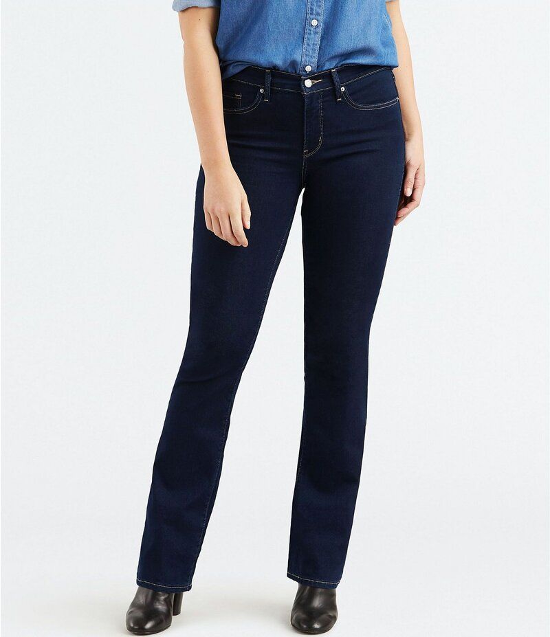 リーバイス レディース ボトムス デニムパンツ ブーツカット ブーツ ジーンズ LevisR Mid Rise 32 Inseam Bootcut Jeans Darkest Sky