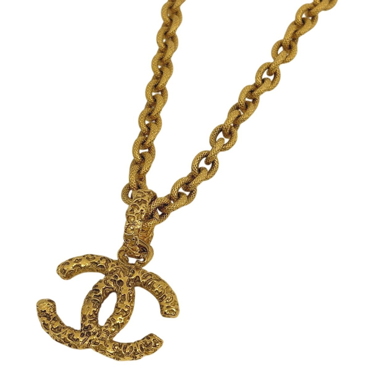 シャネル CHANEL ココマーク チェーン ネックレス GP ゴールド レディース 【中古】