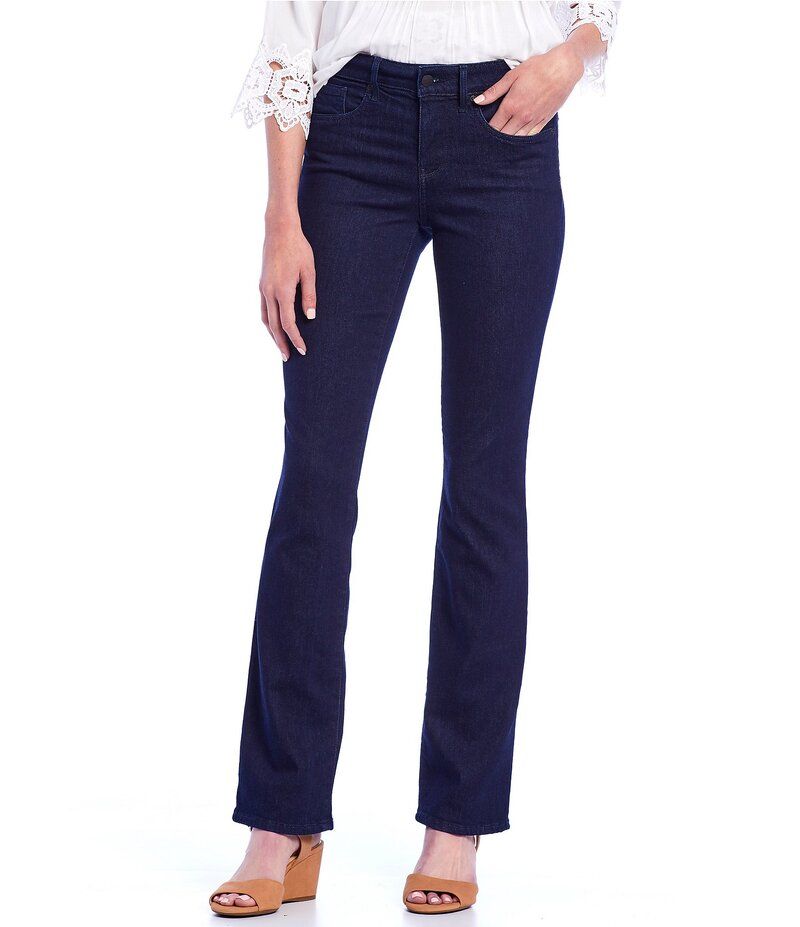 エヌワイディージェイ レディース ボトムス デニムパンツ ストレート ジーンズ NYDJ Marilyn Stitching Straight Leg High Waisted Jeans Rinse