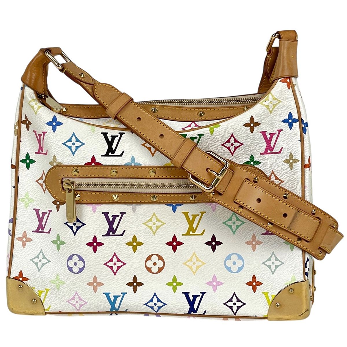 ルイ・ヴィトン Louis Vuitton ブローニュ ワンショルダー ショルダーバッグ モノグラムマルチカラー ブロン(ホワイト) M92660 レディース 【中古】