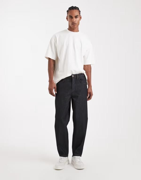 エイソス メンズ ボトムス デニムパンツ ジーンズ ASOS DESIGN Circular Design Collection heavyweight relaxed tapered jeans i