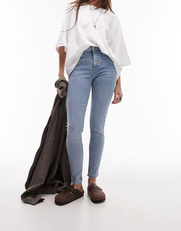 トップショップ レディース ボトムス デニムパンツ Topshop Jamie jean in bleach Bleach