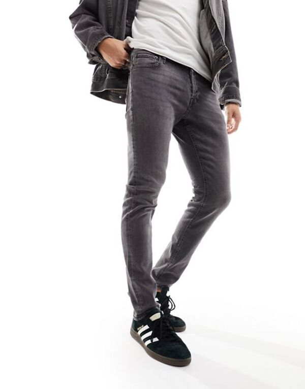 ジャック アンド ジョーンズ メンズ ボトムス デニムパンツ ジーンズ Jack Jones glenn slim jeans Black Denim ブラック
