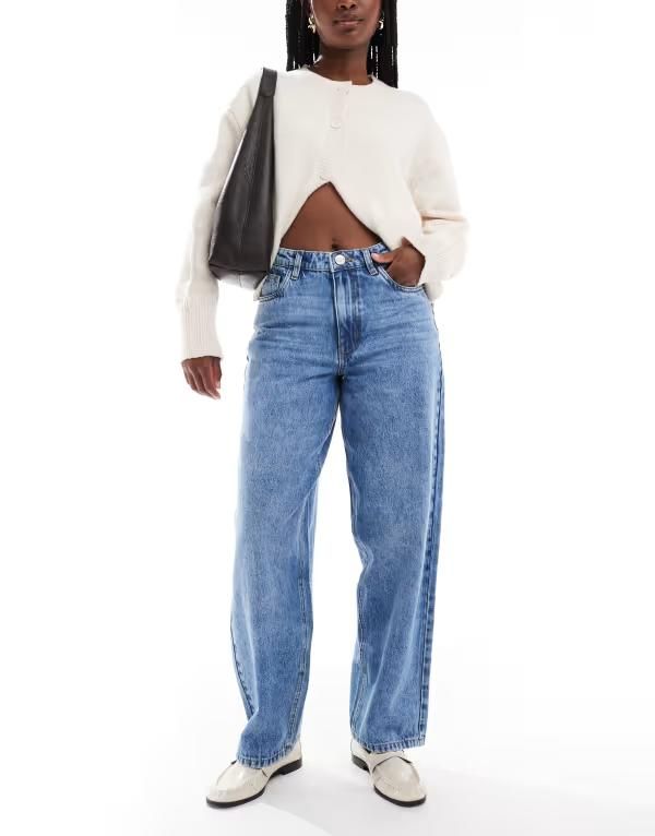 デイジーストリート レディース ボトムス デニムパンツ ジーンズ Daisy Street billy high rise barreleg jeans BLUE ブルー