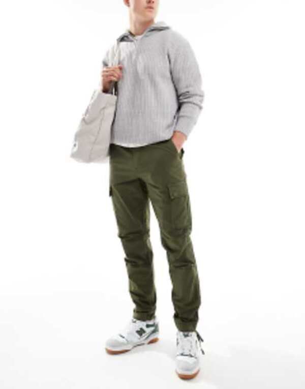 ジャック アンド ジョーンズ メンズ ボトムス カジュアルパンツ カーゴパンツ Jack Jones Intelligence cargo pant Olive night オリーブ