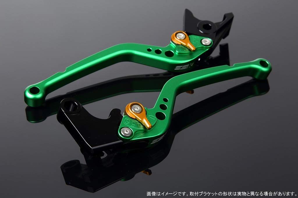 特価商品 SSK スピードラ アジャストレバーセット スタンダードロング レバー本体カラー:マットグリーン アジャスターカラー:マットゴールド SUZUKI GSX-S125/GSX-R125 2017-2019