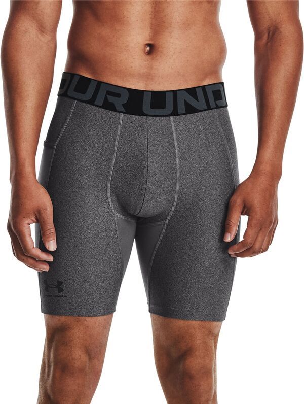 アンダーアーマー メンズ ボトムス ハーフパンツ・ショーツ ショートパンツ Under Armour Mens HeatGear Compression 6 Shorts Carbon Heather