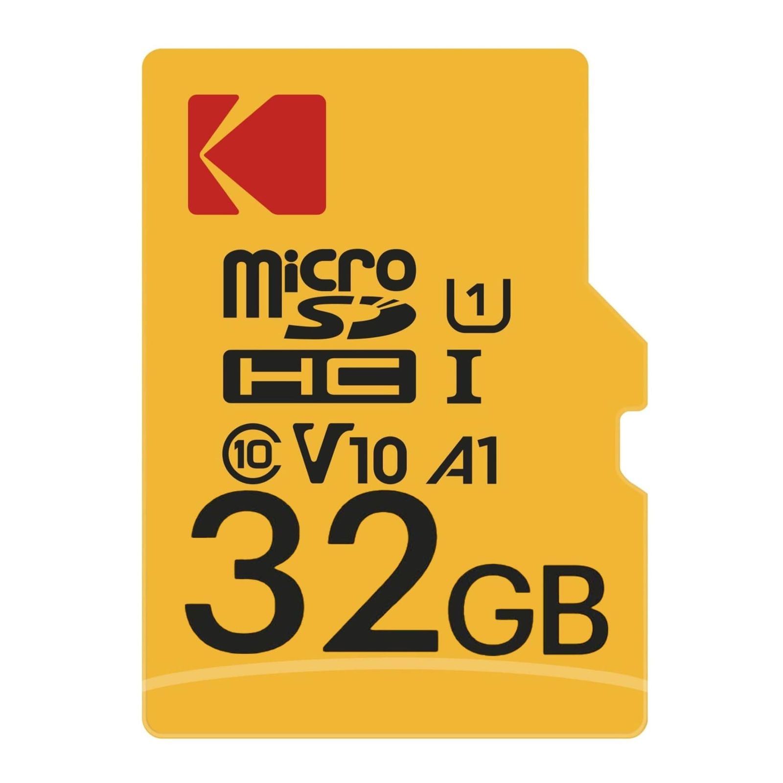 Kodak 32GB クラス10 UHS-I U1 MicroSDHCカード アダプター付き 書き込み速度10倍 [ブラック] [32GB]
