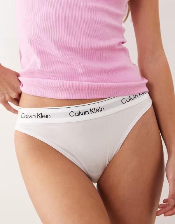 カルバンクライン レディース アンダーウェア ブリーフパンツ Calvin Klein high leg modal briefs White ホワイト