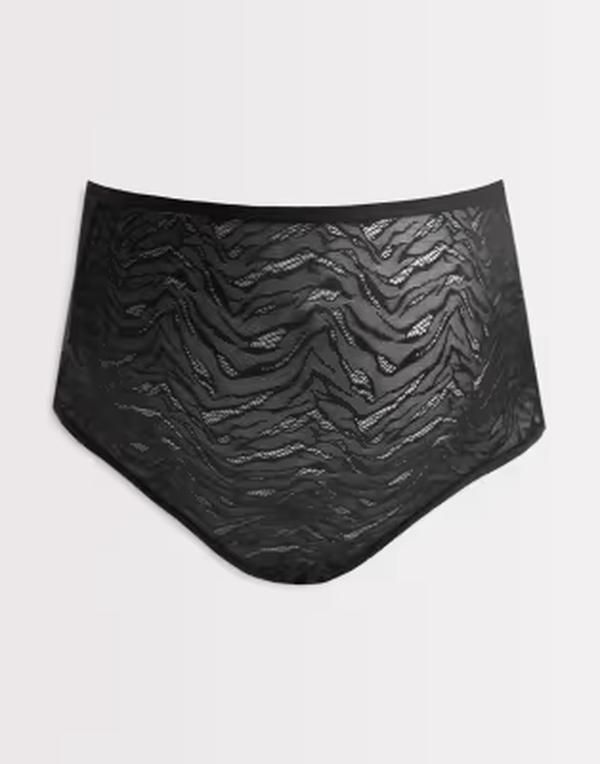 ママライシアス レディース アンダーウェア ブリーフパンツ メッシュ シアー マタニティ Mamalicious Mamalicious Maternity sheer zebra mesh over
