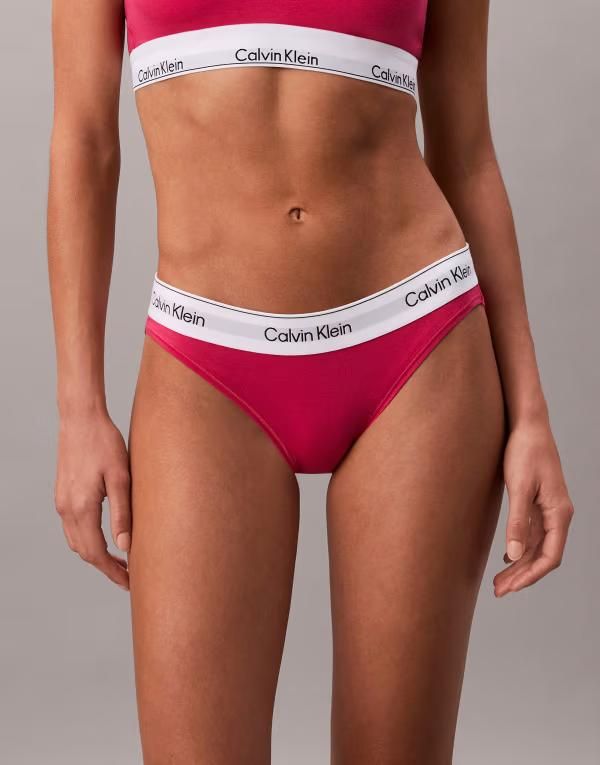 カルバンクライン レディース アンダーウェア ブリーフパンツ コットン Calvin Klein Icon Cotton Modal bikini briefs in vibrant PINK ピンク