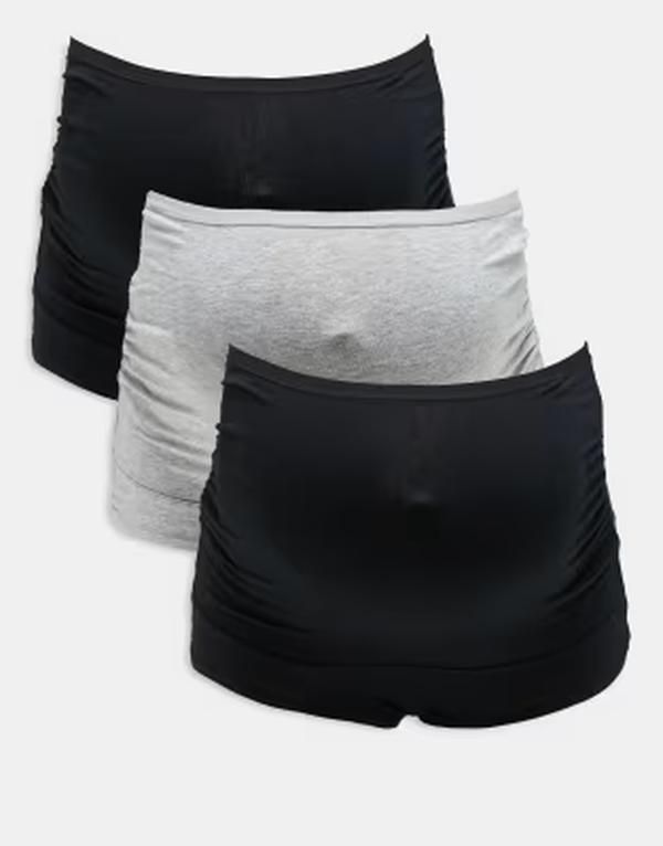 リンデックス レディース アンダーウェア ブリーフパンツ マタニティ Lindex MOMaternity 3 pack brazilian briefsgray Multi マルチカラー