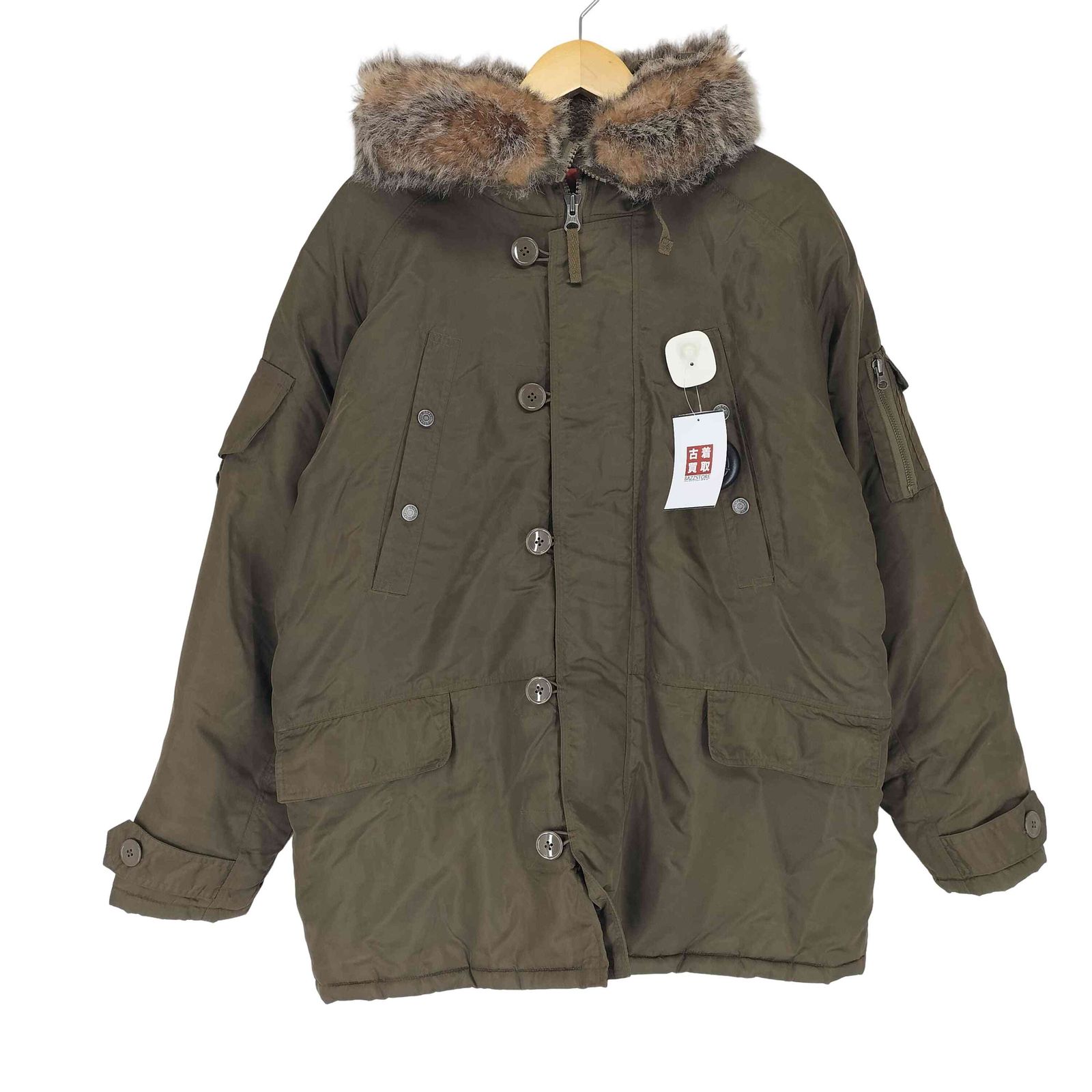 ギャップ Gap SNORKEL ファー裏地キルティングモッズコート メンズ import：L
