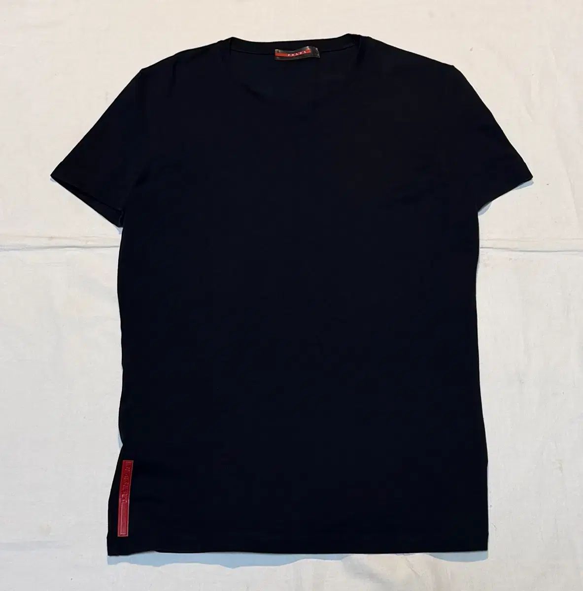 00s PRADA スポーツ ジッパー POINT Tシャツ ブラック