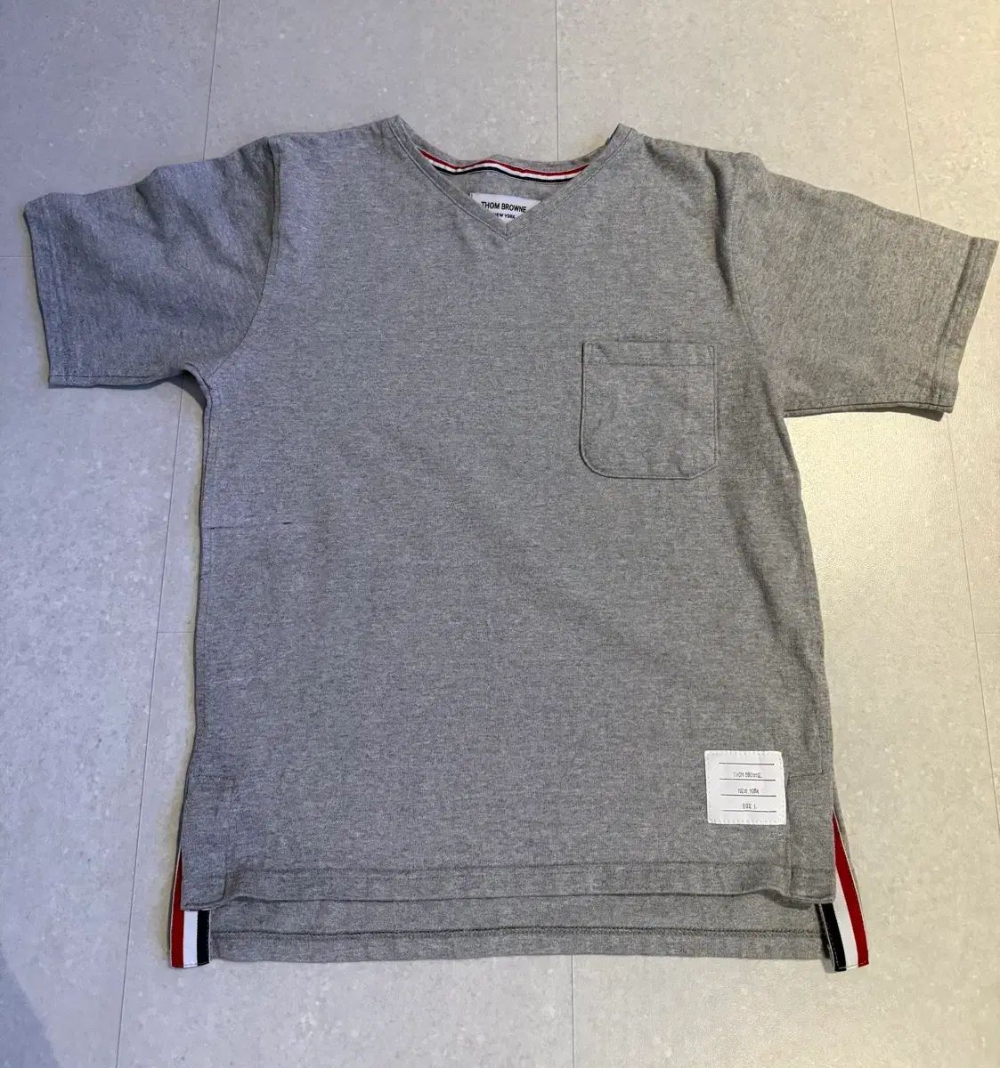 トム・ブラウン 半袖 Tシャツ グレー