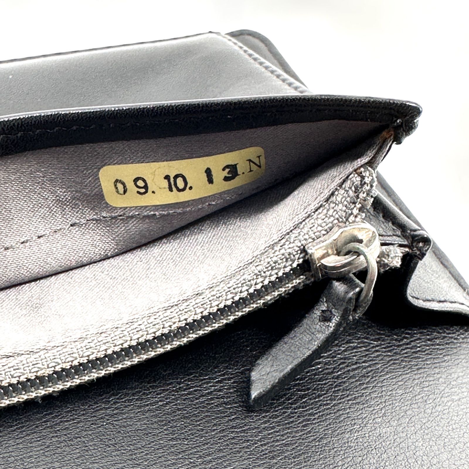 CHANEL シャネル カメリア 長財布 ココマーク エナメル ブラック 箱付 