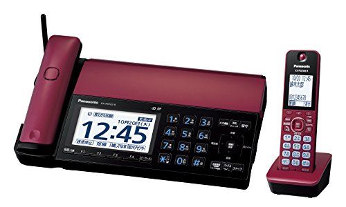 パナソニック おたっくす デジタルコードレスFAX 子機1台付き スマホ連動 Wi-Fi搭載 ボルドーレッド KX-PD