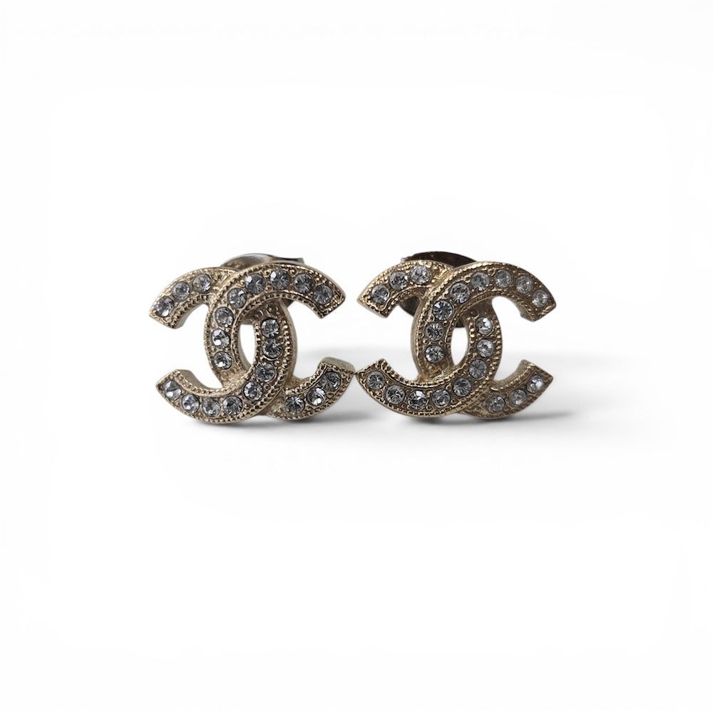CHANEL シャネル ココマーク CCロゴ ピアス ココマーク メタル ライン