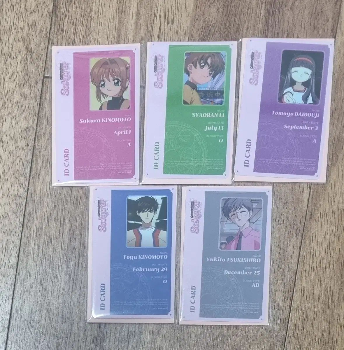 カードキャプターさくらんぼ 劇場版 3週目 キャラクター ID カード 5種 まとめ 出品