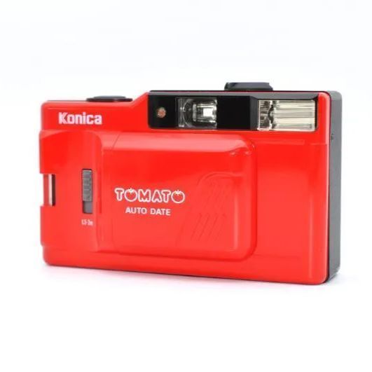 【即購入OK】動作品 Konica TOMATO フィルムカメラ トイカメラ簡単 訳あり、動作OK】Konica TOMATO AUTO DATE コニカ トマト コンパクト