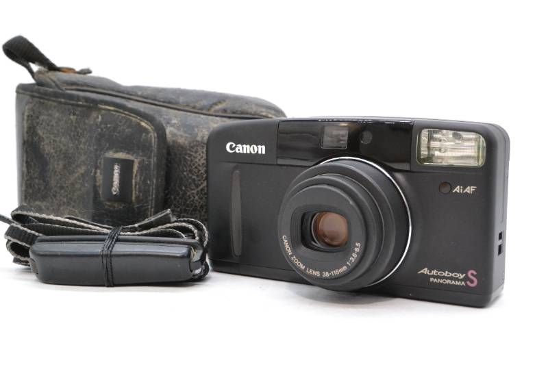 ■【美品】 キヤノン Canon Autoboy S PANORAMA 38-115mm AiAF フィルムカメラ ケース付　動作確認済み