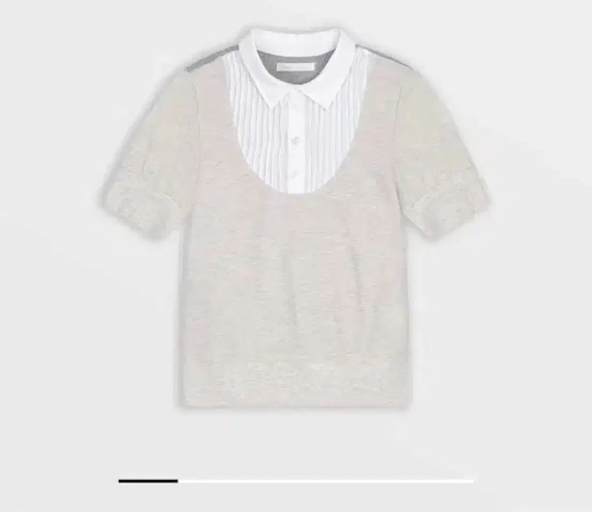 サファリスポット 1/2 レイヤード シャツ ハーフ Tシャツ