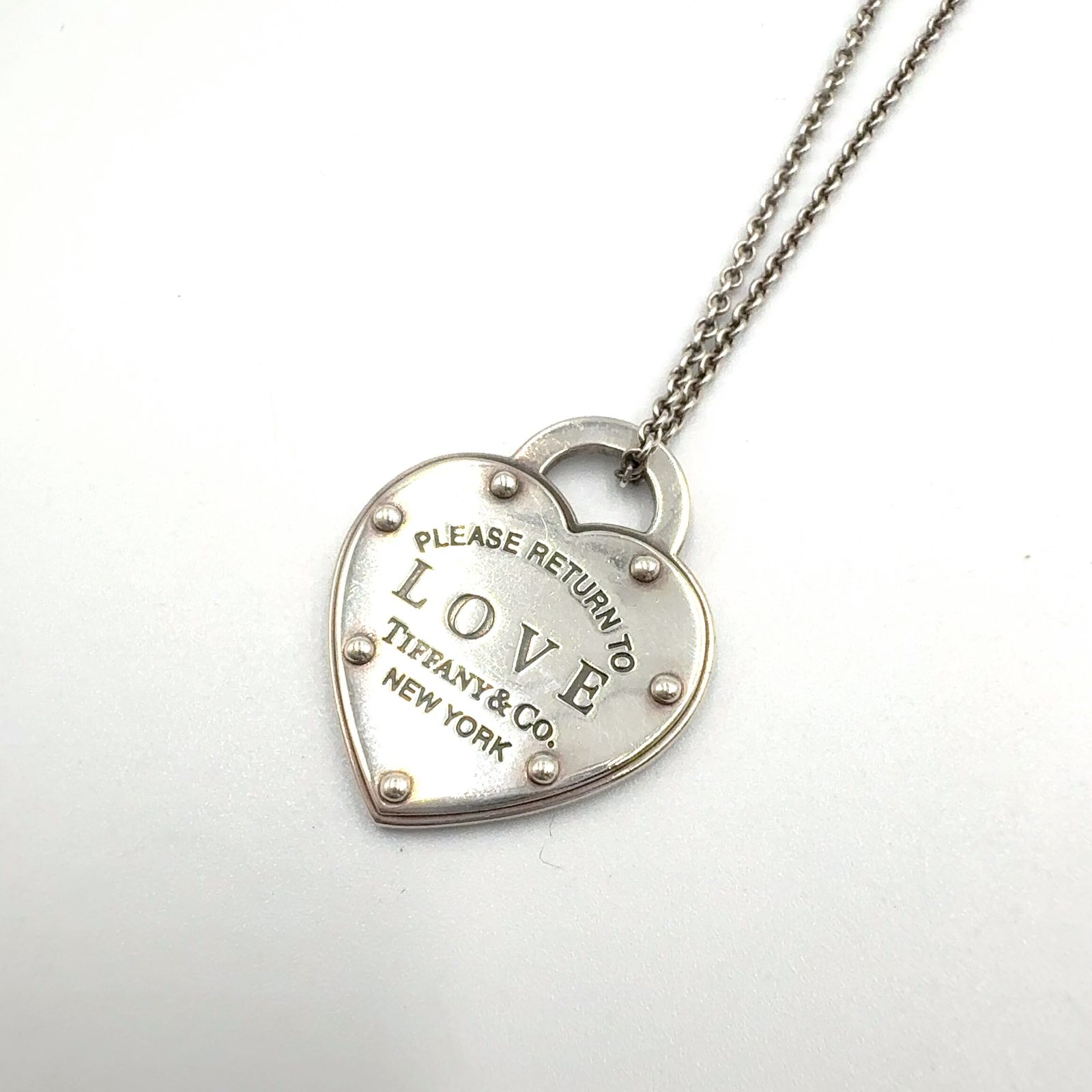 【新着】TIFFANY & Co. リターン トゥ ティファニー ラブ ハート タグ ネックレス AG925 シルバー