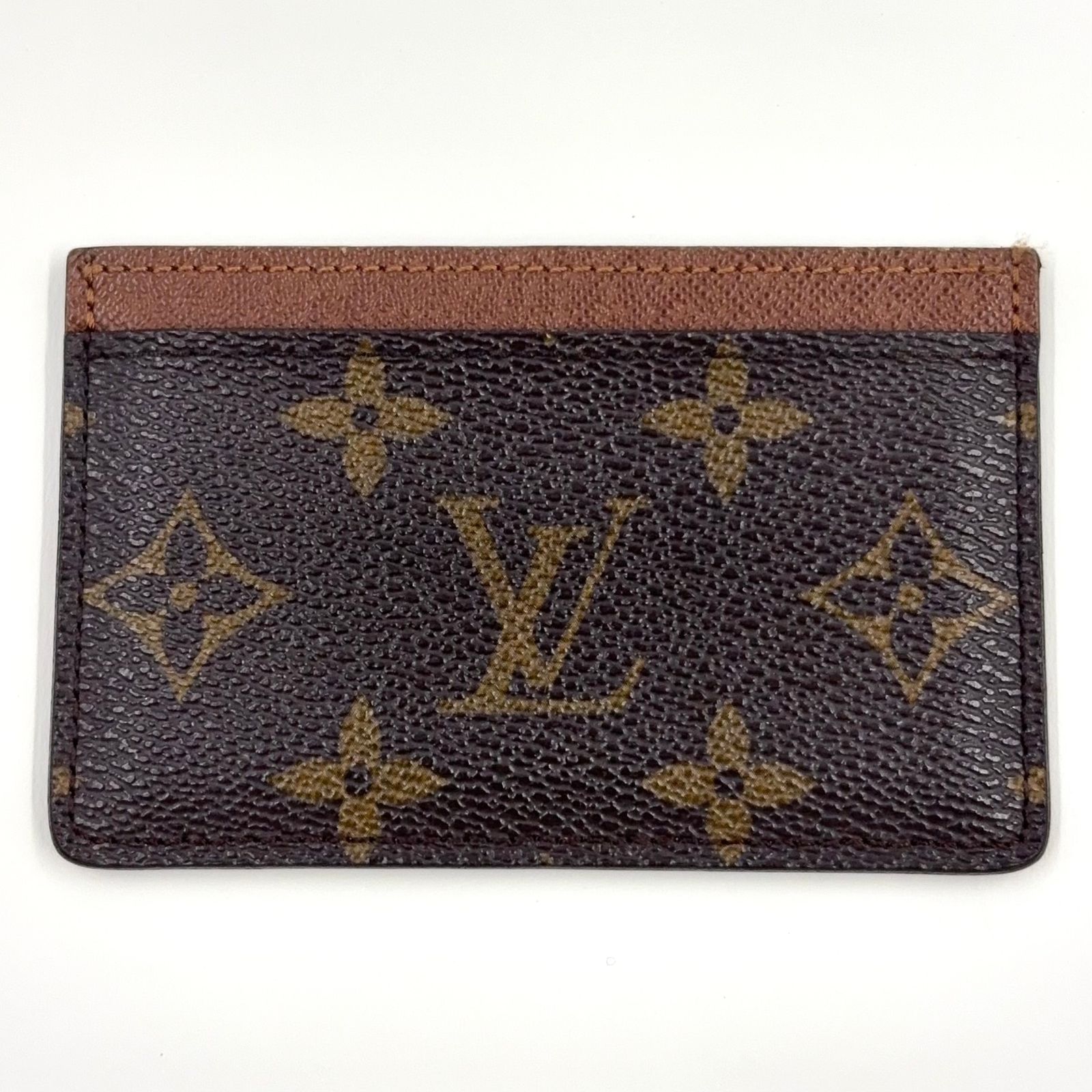 【新着】LOUIS VUITTON ポルトカルト サーンプル モノグラム モノグラム レザー、PVC ブラウン カードケース M61733