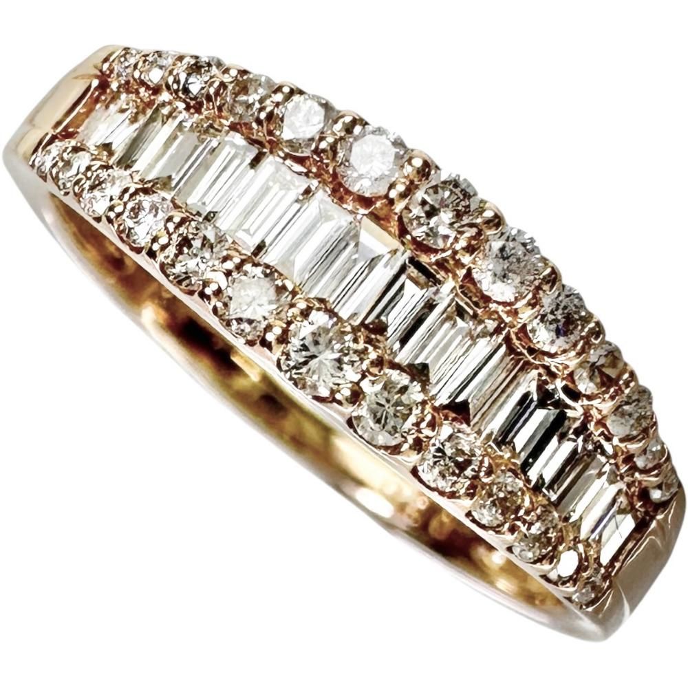 11号 ダイヤモンド 0.50ct リング・指輪 K18PGピンクゴールド 18金 2.4g レディース 【中古】【真子質店】【NN】