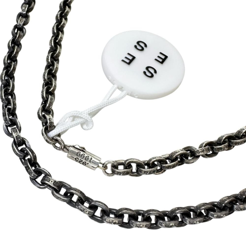 【CHROME HEARTS/クロムハーツ】PAPER CHAIN ペーパーチェーン 18インチ ネックレス シルバー925 34.671g 47cm 1999 メンズ 【中古】【真子質店】【GD】