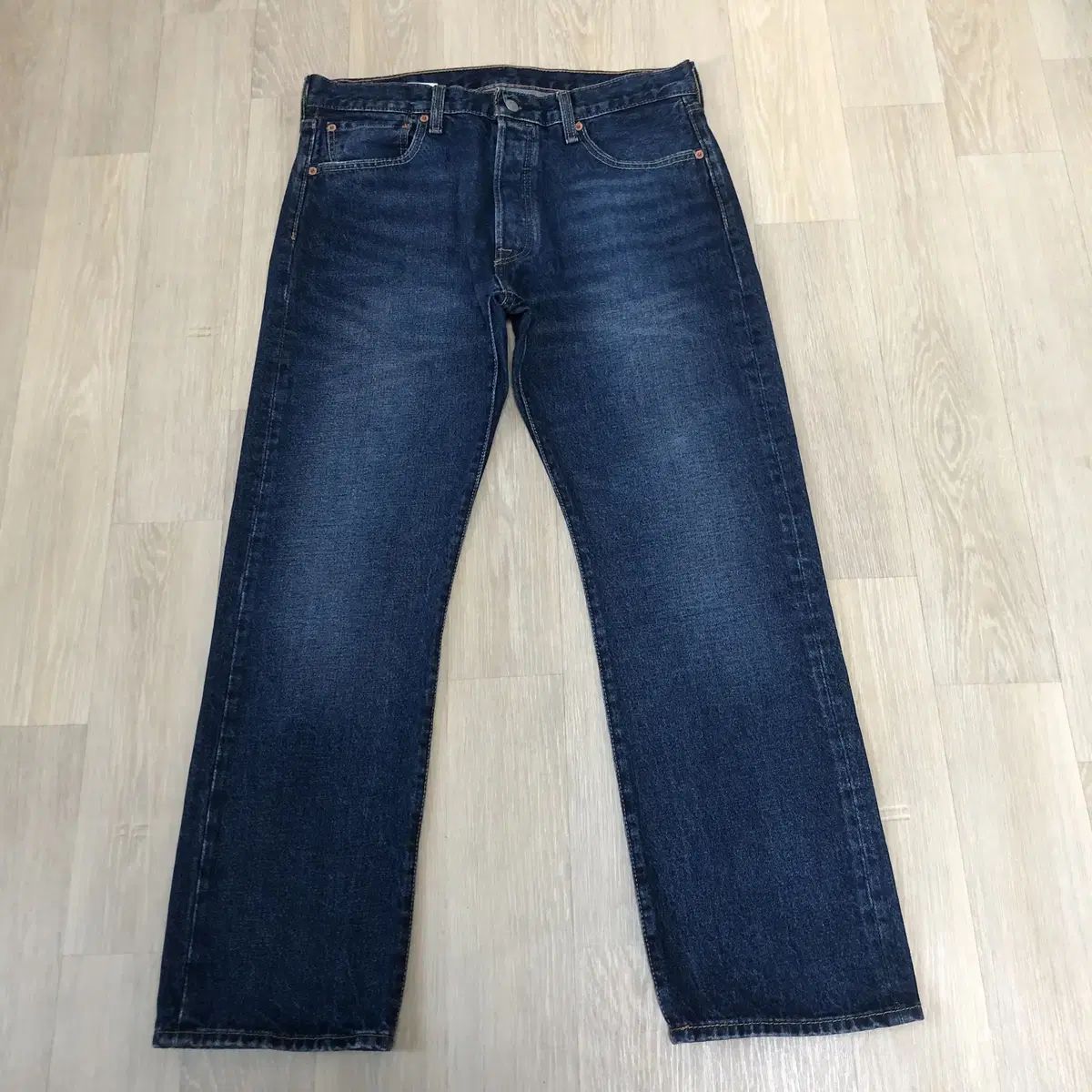 リーバイス Levi's 501 ストレートフィット ウォッシュド インディゴ デニム