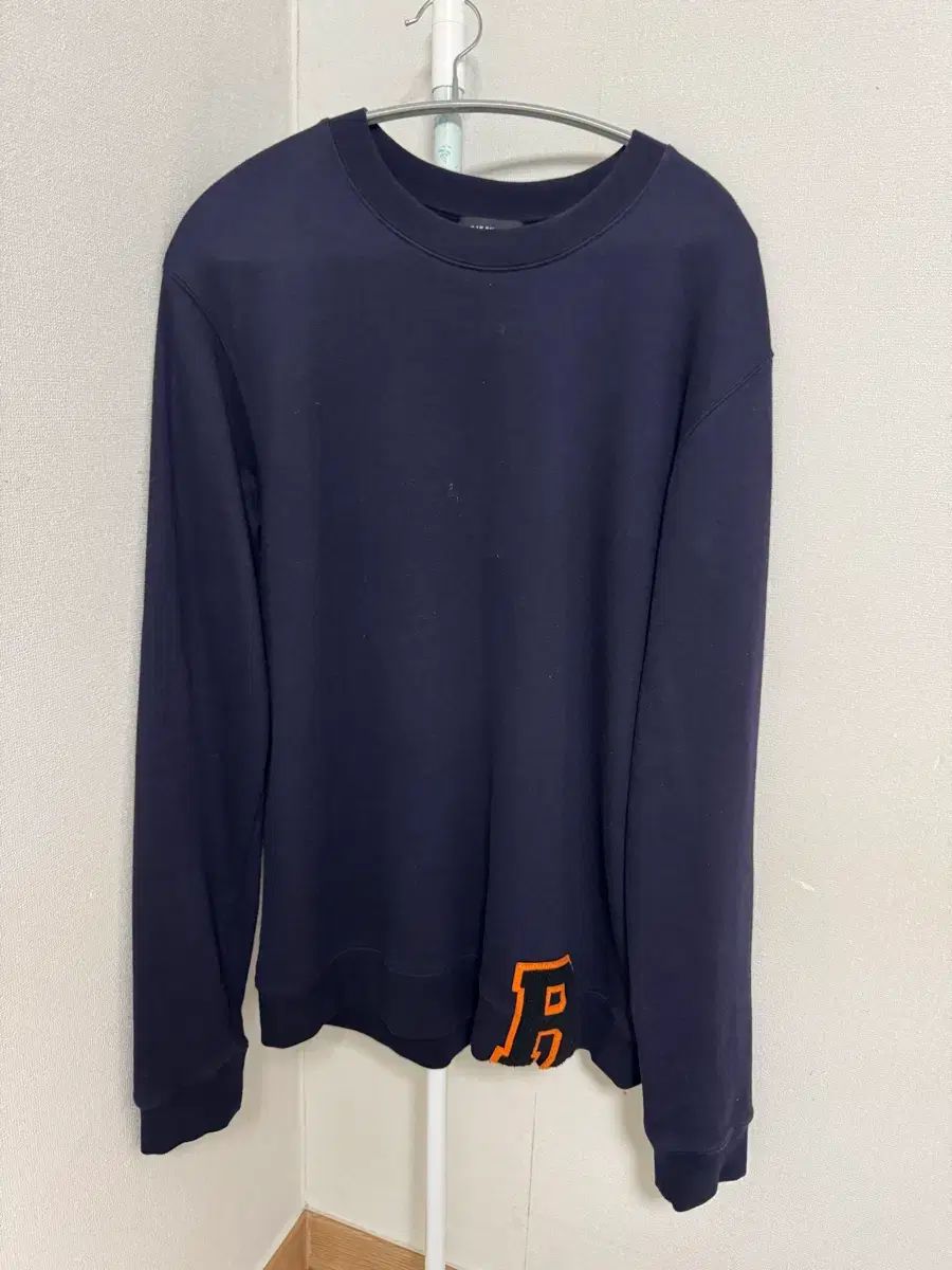 RAF SIMONS ラフ シモンズ Rロゴ スウェットシャツ ネイビー M