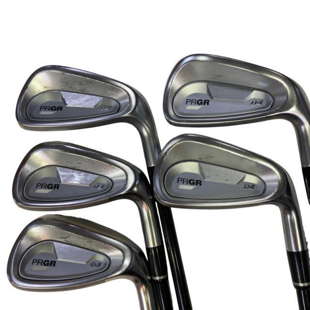 【中古】 プロギア PRGR 04(2024) 5S アイアンセット IR 純正特注シャフト (フレックスSR) メンズ 男性用 右利き 右用 Cランク ゴルフクラブ