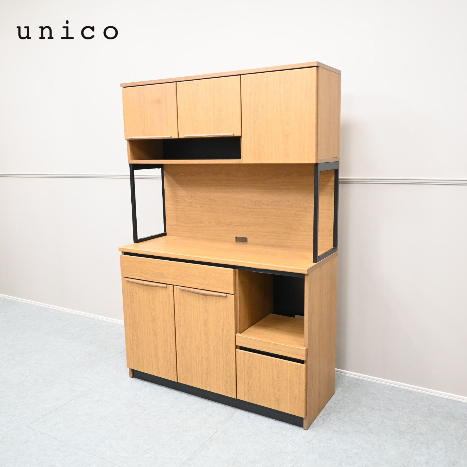 ☆美品☆unico ウニコ キッチンボード BANKS バンクス キッチンボード