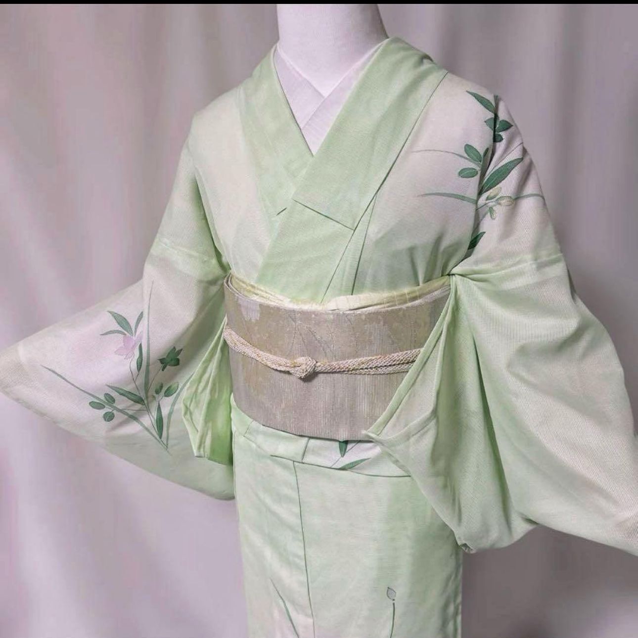 未着用 東レシルック系 絽訪問着フルセット 夏小物付き 上品夏コーデ 