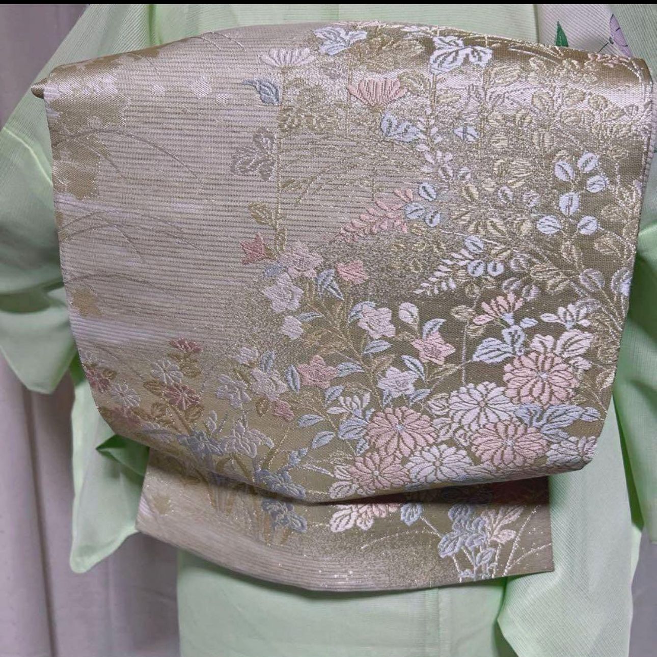 未着用 東レシルック系 絽訪問着フルセット 夏小物付き 上品夏コーデ 