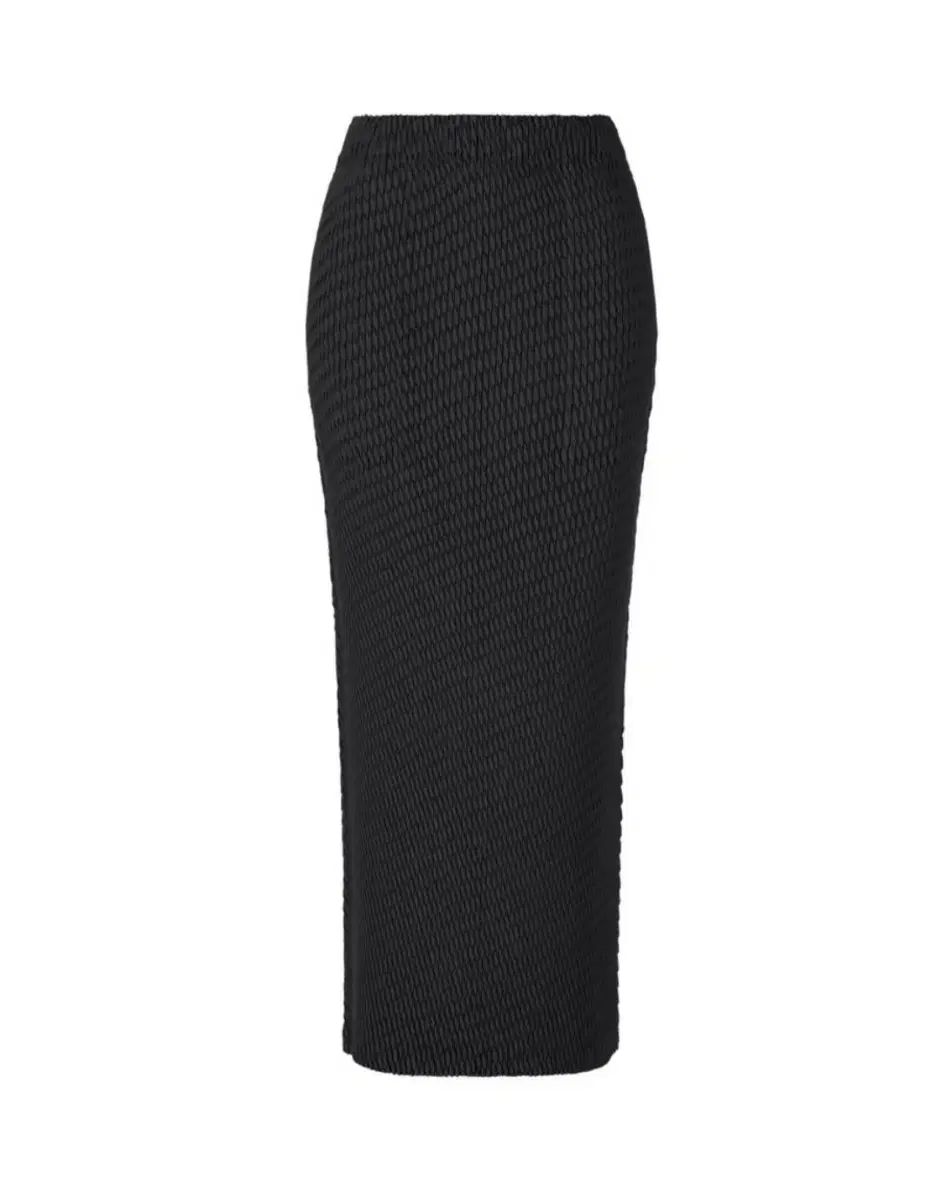 ISSEY MIYAKE イッセイミヤケ 6月 スリック スカート ブラック
