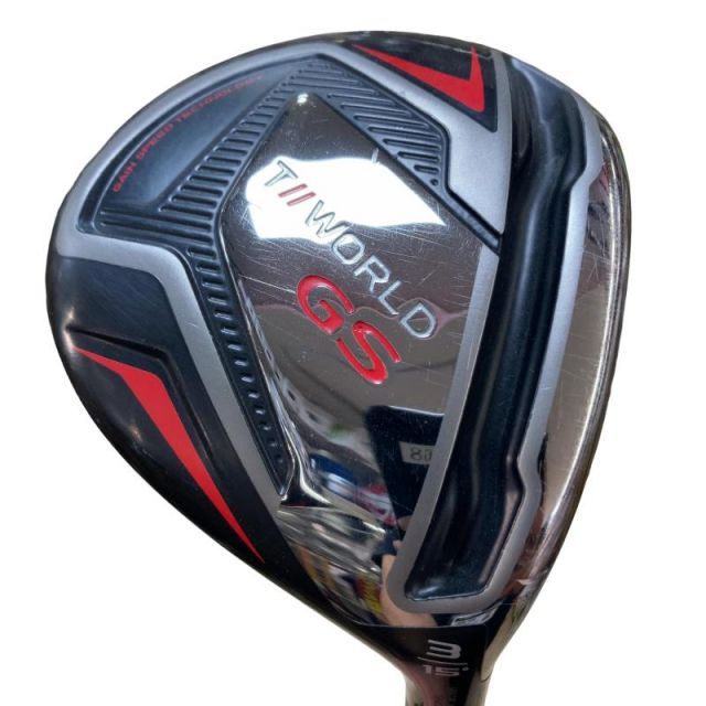 【中古】 本間ゴルフ TOUR WORLD GS 3W(15°) フェアウェイウッド FW 純正特注シャフト (フレックスS) メンズ 男性用 右利き 右用 Cランク ゴルフクラブ