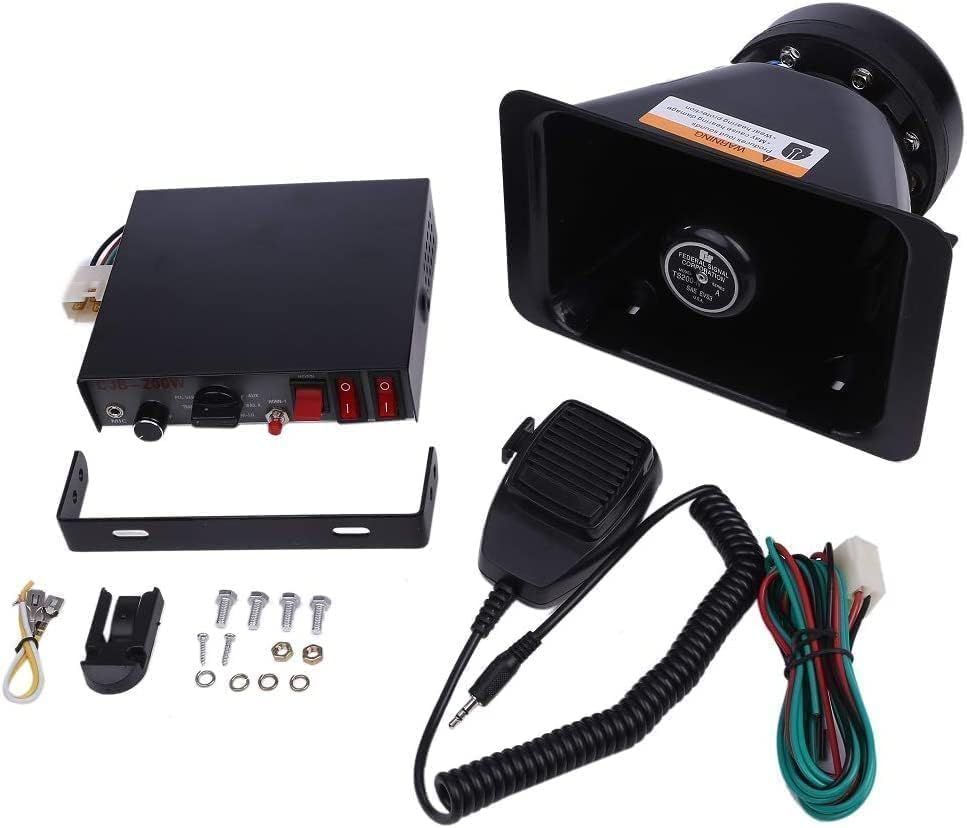ハイパワー 12V 24V 200W 拡声器 スピーカー アンプ マイク セット サイレン 付き イベント 宣伝 パトロール 防犯 メガホン Avan Knight KRB271 (24Vタイプ) [24Vタイプ]