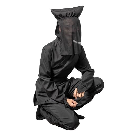 クリアストーン(Clearstone) MENコス コスプレ ハロウィン 黒子 黒衣 ユニセックス M ブラックma 936271d6