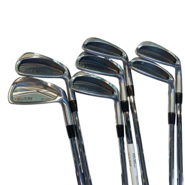 【中古】 エポンゴルフ株式会社 EPON AF-305 8S アイアンセット IR 純正特注シャフト (フレックスS) メンズ 男性用 右利き 右用 Cランク ゴルフクラブ