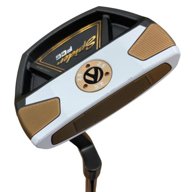 【中古】 テーラーメイド Spider FCG BLACK/WHITE スモールスラント 33インチ パター PT KBS CT TOUR BLACK (フレックスその他) メンズ 男性用 右利き 右用 Dランク ゴルフクラブ