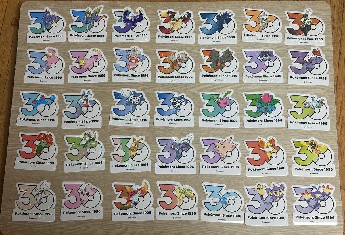 ポケモン 30周年記念 ロゴステッカー 101枚 まとめ売り