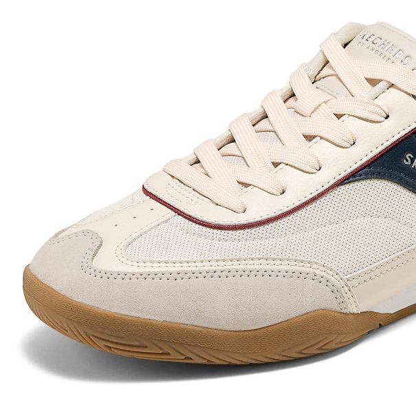 新品 箱あり Skechers ストリート コートスニーカー メンズ レトロ ガムソール 足が疲れにくい 軽量 滑りにくい 幅広 50代 父の日 ギフト 大きいサイズ 歩きやすい STREET MENS 183410