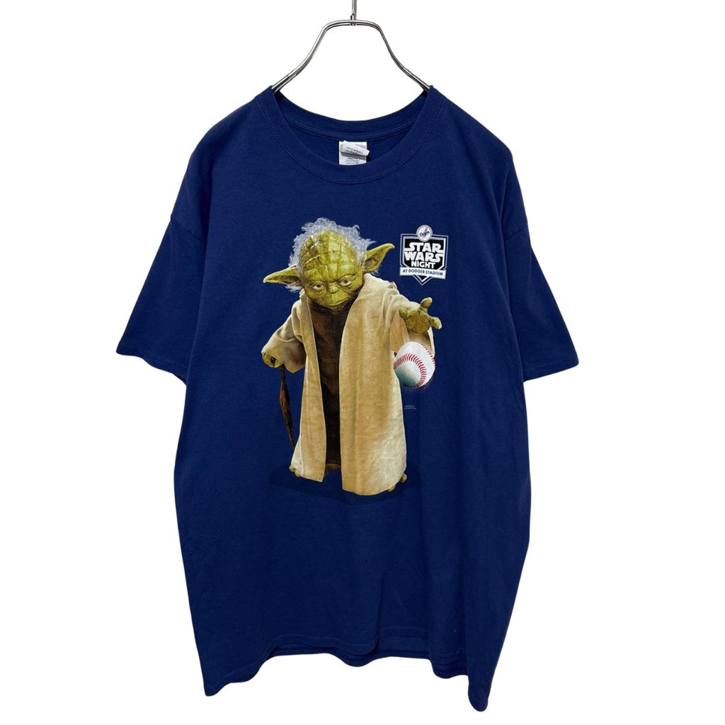 【GILDAN】2015 LA Dodgers Star Wars Night Yoda MLB スターウォーズ ヨーダ ドジャース Tシャツ S-6891