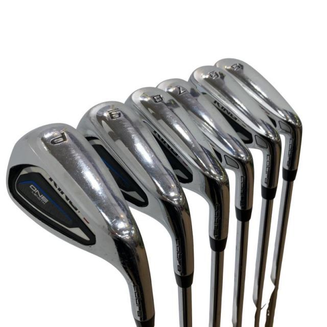 【中古】 コブラ KING F9 SPEEDBACK ONE LENGTH 6S アイアンセット IR NS PRO ZELOS 8 (フレックスS) メンズ 男性用 右利き 右用 Dランク ゴルフクラブ