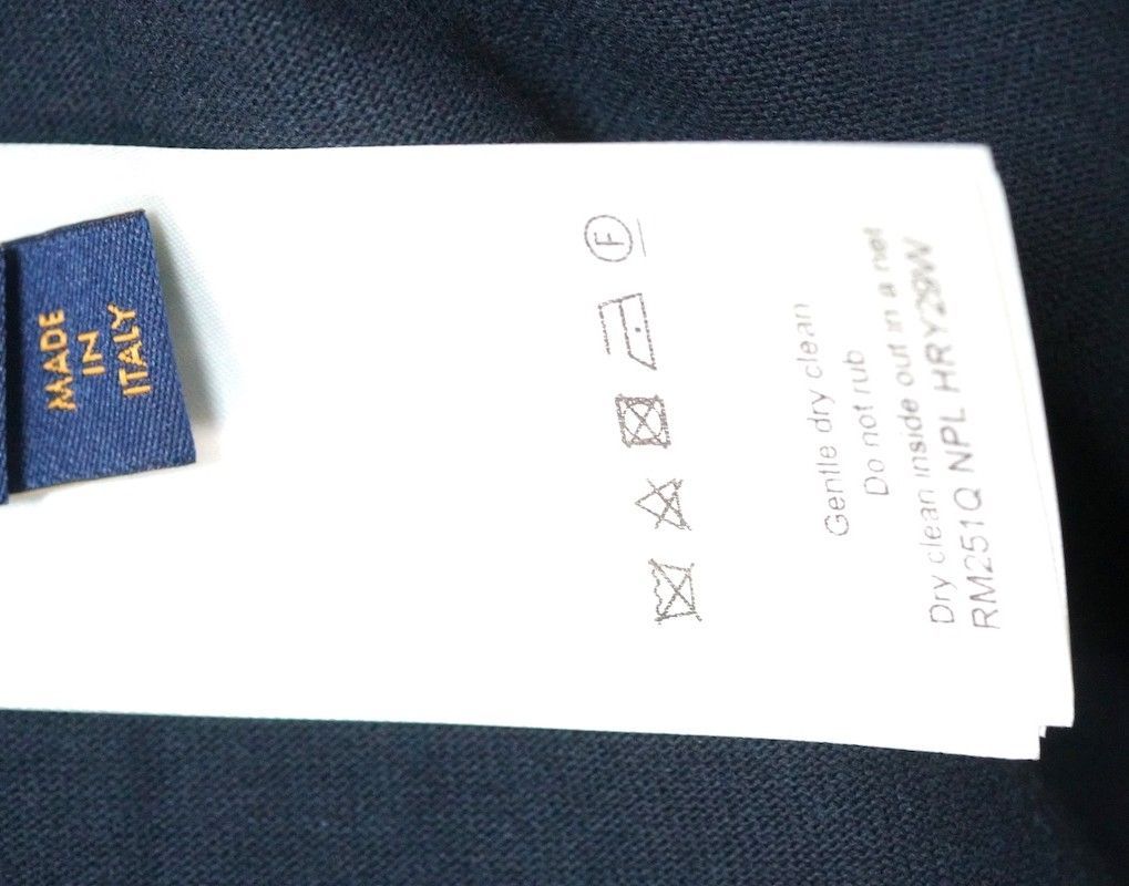 LOUIS VUITTON ルイヴィトン LVラバーズ エンベリッシュド Tシャツ コットン スパンコール ビーズ ロゴ刺繍 ネイビー Lサイズ XXLサイズ RM251Q NPL HRY29W 新品未使用