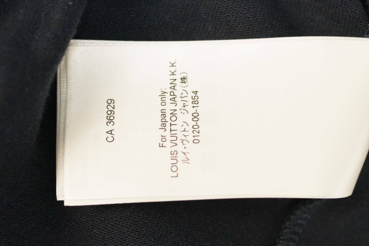 LOUIS VUITTON ルイヴィトン LVラバーズ エンベリッシュド Tシャツ コットン スパンコール ビーズ ロゴ刺繍 ネイビー Lサイズ XXLサイズ RM251Q NPL HRY29W 新品未使用
